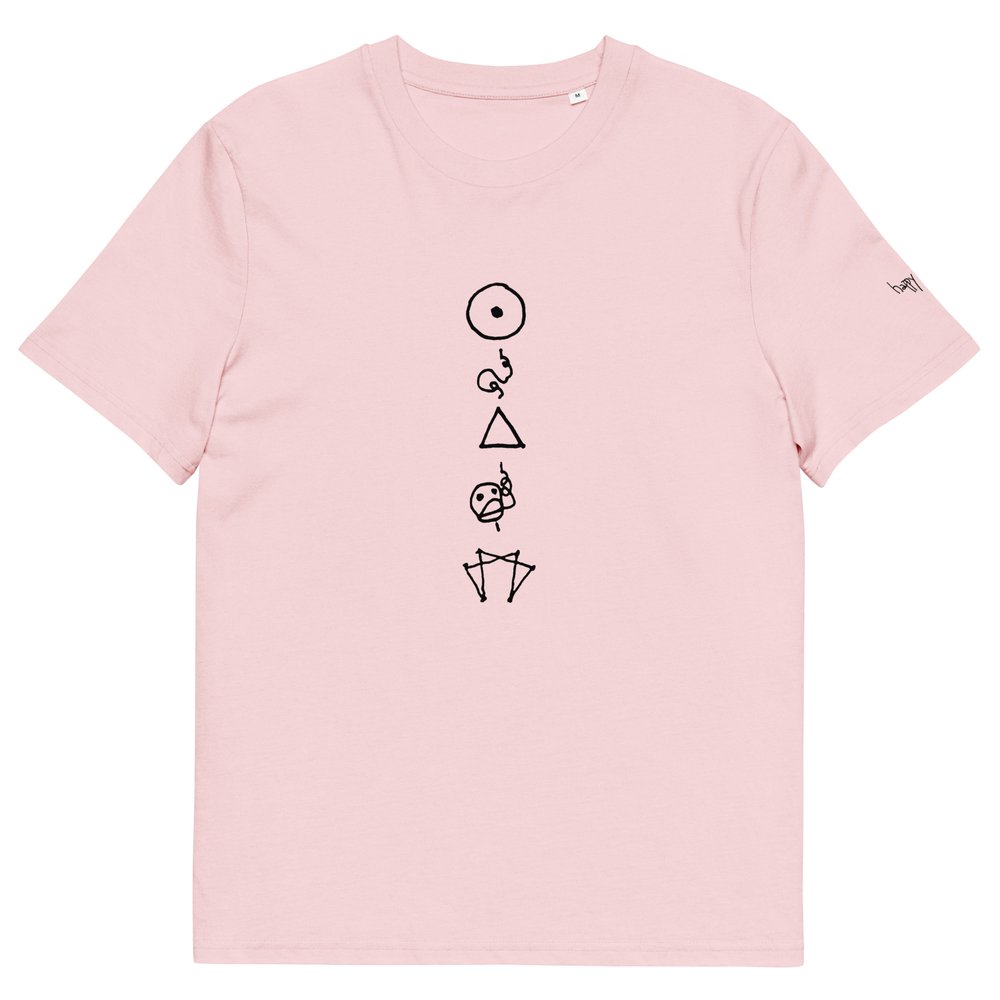 Enneagram Symbols printed on unisex organic cotton t-shirt