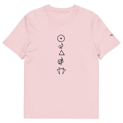 Enneagram Symbols printed on unisex organic cotton t-shirt