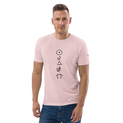 Enneagram Symbols printed on unisex organic cotton t-shirt