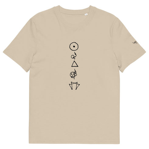 Enneagram Symbols printed on unisex organic cotton t-shirt