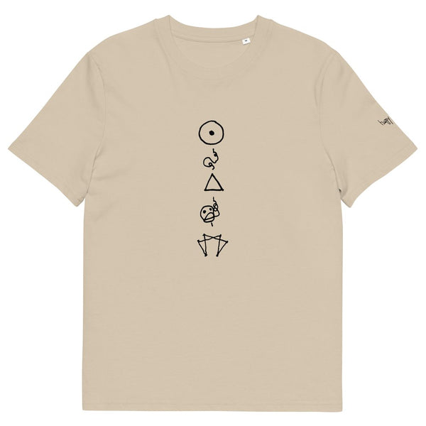 Enneagram Symbols printed on unisex organic cotton t-shirt