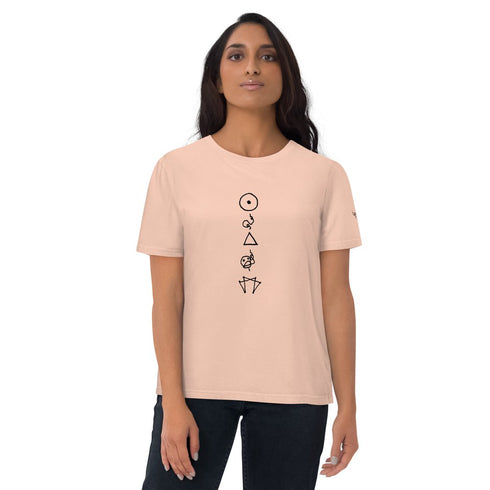 Enneagram Symbols printed on unisex organic cotton t-shirt