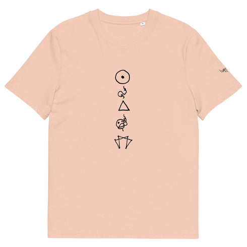 Enneagram Symbols printed on unisex organic cotton t-shirt