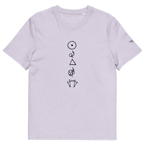 Enneagram Symbols printed on unisex organic cotton t-shirt