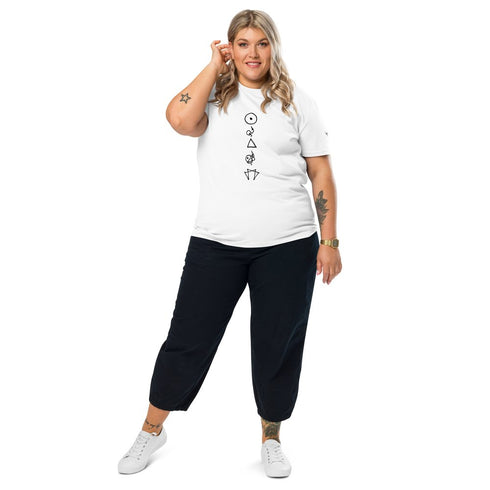 Enneagram Symbols printed on unisex organic cotton t-shirt