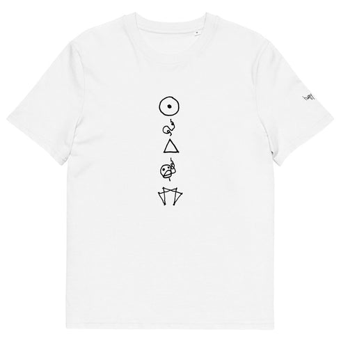 Enneagram Symbols printed on unisex organic cotton t-shirt